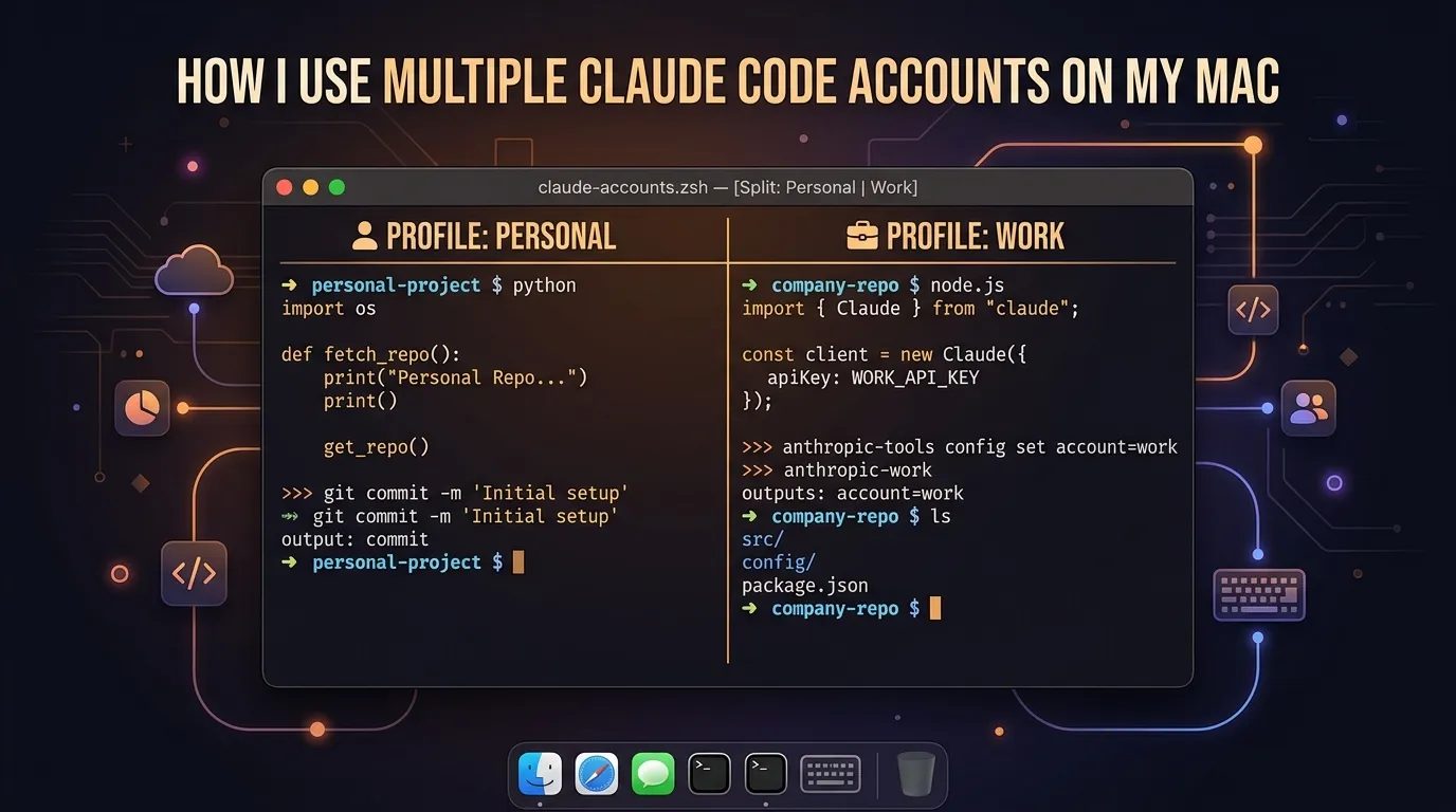 How I Use Multiple Claude Code Accounts on My Mac
